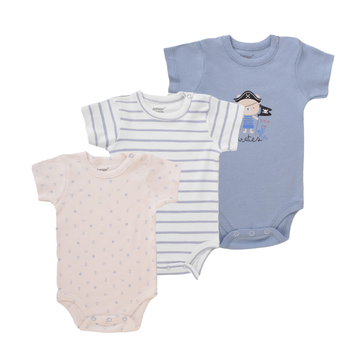 Junior Bodysuit Short Sleeve All Aboard